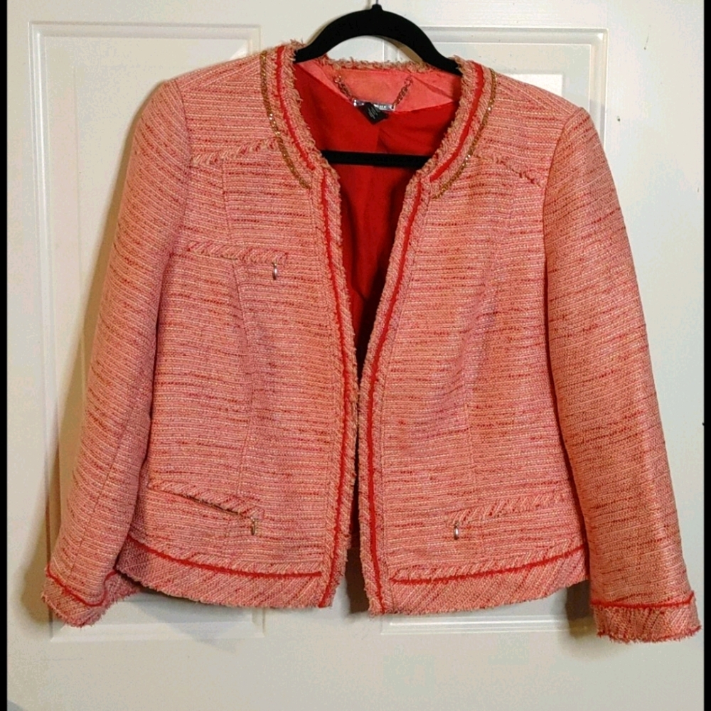 White House Black Market tweed jacket